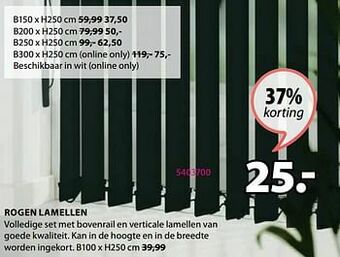 Jysk Rogen lamellen aanbieding
