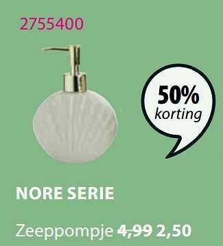 Jysk Nore zeeppompje aanbieding