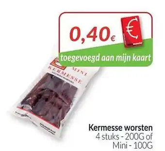 Intermarché Kermesse worsten aanbieding