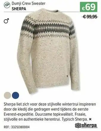 Dumji crew sweater sherpa
