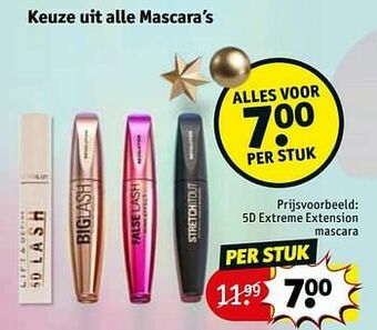 Kruidvat 5d extreme extension mascara aanbieding
