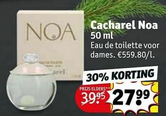 Kruidvat Cacharel noa edt aanbieding