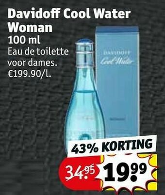 Kruidvat Davidoff cool water woman edt aanbieding