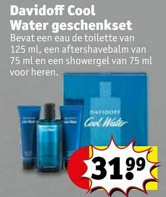 Kruidvat Davidoff cool water geschenkset aanbieding