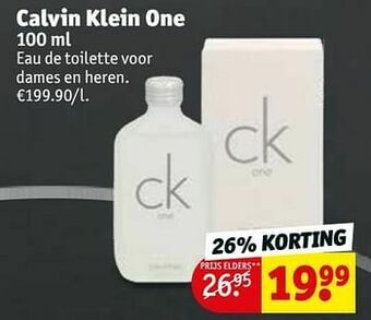 Kruidvat Calvin klein one edt aanbieding