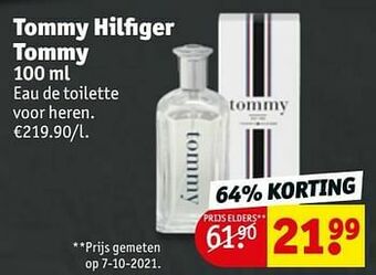Kruidvat Tommy hilfiger tommy edt aanbieding