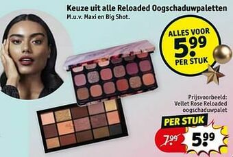 Kruidvat Vellet rose reloaded oogschaduwpalet aanbieding