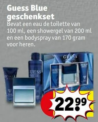 Kruidvat Guess blue geschenkset aanbieding