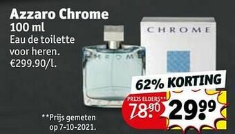 Kruidvat Azzaro chrome edt aanbieding