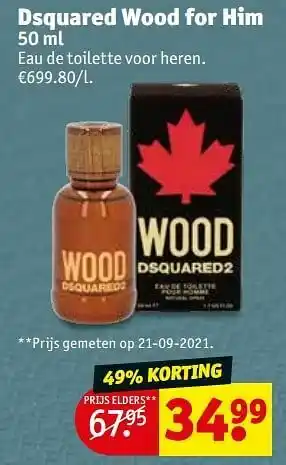 Dsquared wood for him edt