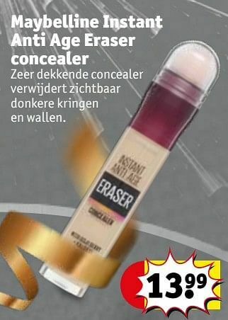 Kruidvat Maybelline instant anti age eraser concealer aanbieding