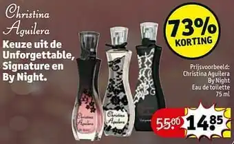 Kruidvat Christina aguilera by night eau de toilette aanbieding