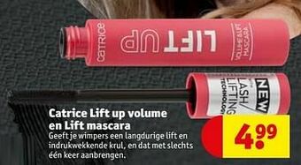 Kruidvat Catrice lift up volume en lift mascara aanbieding
