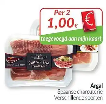 Intermarché Argal spaanse charcuterie aanbieding