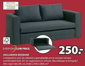 Jysk Skillebekk bedbank aanbieding