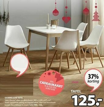 Jysk Gammelgab tafel aanbieding