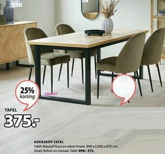 Jysk Agerskov tafel aanbieding