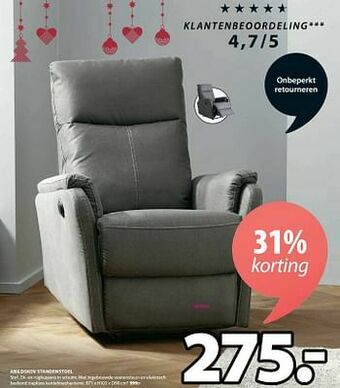 Jysk Abildskov standenstoel aanbieding