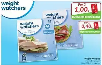 Weight watchers fijne vleeswaren