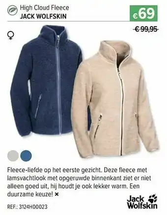 AS Adventure High cloud fleece jack wolfskin aanbieding