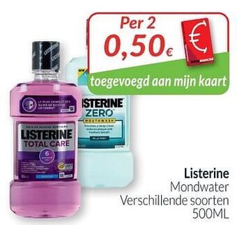 Intermarché Listerine mondwater aanbieding