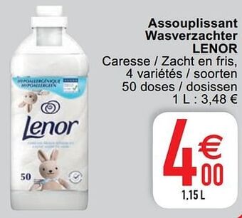Cora Assouplissant wasverzachter lenor aanbieding