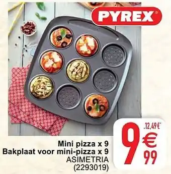 Cora Mini pizza bakplaat voor mini-pizza asimetria aanbieding