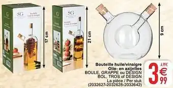Cora Bouteille huile-vinaigre olie- en azijnfles boule grappe ou design bol tros of design aanbieding