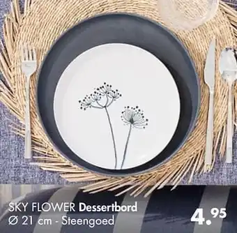 Casa Sky flower dessertbord aanbieding