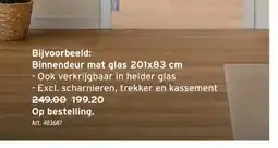 GAMMA Binnendeur mat glas 201x83 cm aanbieding