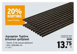 GAMMA Aquaplan Topline bitumen golfplaat aanbieding