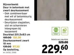 GAMMA Deurblad 201,5x83 cm aanbieding