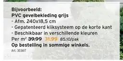 GAMMA PVC gevelbekleding grijs aanbieding