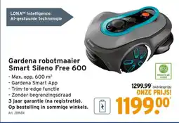 GAMMA Gardena robotmaaier Smart Sileno Free 600 aanbieding