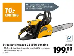 GAMMA Stiga kettingzaag CS 540 benzine aanbieding