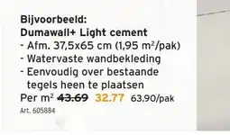 GAMMA Dumawall+ Light cement aanbieding