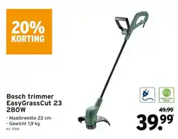 GAMMA Bosch trimmer EasyGrassCut 23 280W aanbieding