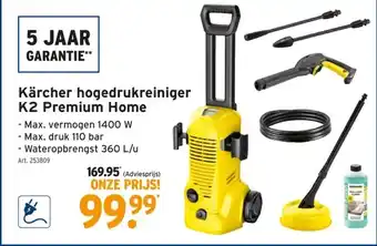 GAMMA Kärcher hogedrukreiniger K2 Premium Home aanbieding