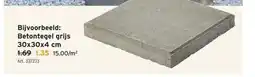 GAMMA Betontegel grijs 30x30x4 cm aanbieding