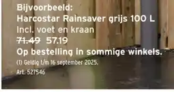 GAMMA Harcostar Rainsaver grijs 100 L aanbieding