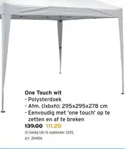 GAMMA One Touch wit - Polysterdoek aanbieding