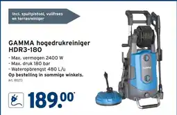 GAMMA GAMMA hogedrukreiniger HDR3-180 aanbieding