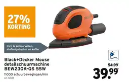 GAMMA Black+Decker Mouse detailschuurmachine BEW230K-QS 55W aanbieding