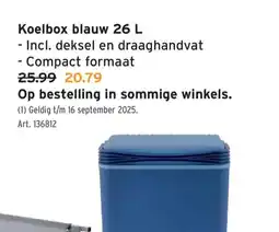 GAMMA Koelbox blauw 26 L aanbieding