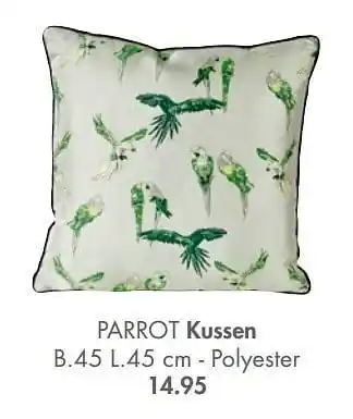 Casa Parrot kussen aanbieding