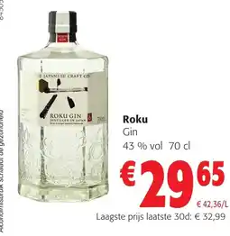 Colruyt Roku Gin 43 % vol aanbieding