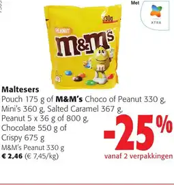 Colruyt M&M's Peanut aanbieding
