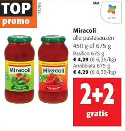 Colruyt Miracoli alle pastasauzen aanbieding