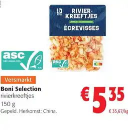 Colruyt Boni Selection rivierkreeftjes aanbieding