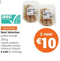 Colruyt Boni Selection jumbo scampi aanbieding
